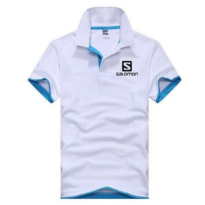 2019 New Fashion Men Polo Shirt Salomon Brands Clothing Short Sleeve Summer Shirt Man Cotton Poloshirt Men Plus Polo Shirts