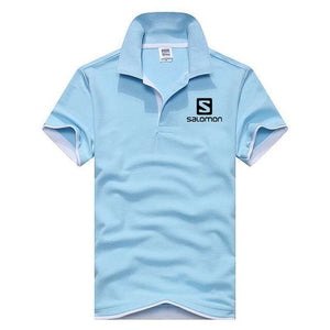 2019 New Fashion Men Polo Shirt Salomon Brands Clothing Short Sleeve Summer Shirt Man Cotton Poloshirt Men Plus Polo Shirts