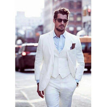 Load image into Gallery viewer, Orange 3PC Suit Men Brand New Slim Fit Business Formal Wear Tuxedo High Quality Wedding Dress Mens Suits Casual Costum Made