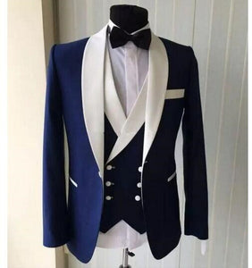 Orange 3PC Suit Men Brand New Slim Fit Business Formal Wear Tuxedo High Quality Wedding Dress Mens Suits Casual Costum Made