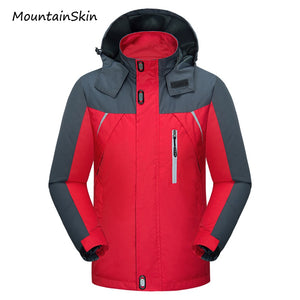 Mountainskin 2017 New Men's Jacket Spring Autumn Male Coats Waterproof Windbreaker Breathable Hooded Jacket Men Branded LA199