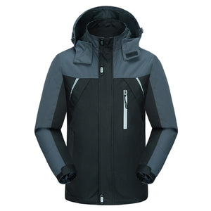 Mountainskin 2017 New Men's Jacket Spring Autumn Male Coats Waterproof Windbreaker Breathable Hooded Jacket Men Branded LA199