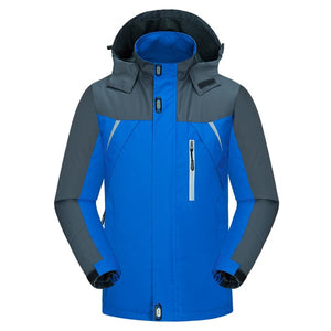 Mountainskin 2017 New Men's Jacket Spring Autumn Male Coats Waterproof Windbreaker Breathable Hooded Jacket Men Branded LA199