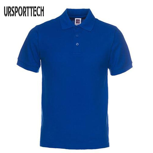 New Brand Men Polo Shirts Mens Cotton Short Sleeve Polos Shirt Casual Solid Color Shirt Camisa Polo Masculina De Marca S-3XL