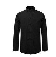 Load image into Gallery viewer, New Male Cotton Shirt Traditional Chinese Men Coat Clothing Kung Fu Tai Chi Uniform Autumn Spring Long Sleeve Jacket for Man