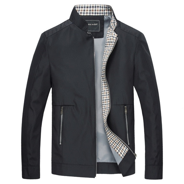 Mountainskin New Spring Autumn Men's Jackets Casual Coats Solid Color Mens Brand Clothing Stand Collar Male Bomber Jackets SA442