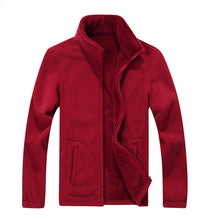 Load image into Gallery viewer, Mens Softshell Fleece Casual Jackets Men Warm Thermal Coats Solid Thickened Brand Clothing Winter fashion plus velvet jacket