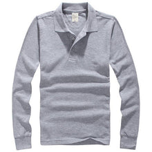 Load image into Gallery viewer, Polo Shirts Men 2018 Autumn Breathable Cotton Polo Shirts Men Long Sleeve Casual Camiseta Masculinas Plus Size Polos Sweatshirt