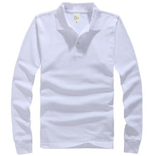 Load image into Gallery viewer, Polo Shirts Men 2018 Autumn Breathable Cotton Polo Shirts Men Long Sleeve Casual Camiseta Masculinas Plus Size Polos Sweatshirt