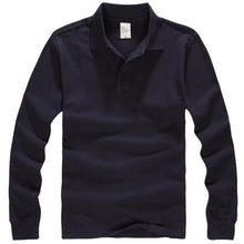 Load image into Gallery viewer, Polo Shirts Men 2018 Autumn Breathable Cotton Polo Shirts Men Long Sleeve Casual Camiseta Masculinas Plus Size Polos Sweatshirt