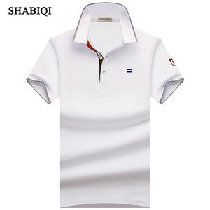 SHABIQI New Classic Mens Polo ShirtsShort sleeve autumn  Men's Shirt Brands Camisa Polo Masculina Plus Size 6XL 7XL 8XL 9XL 10XL