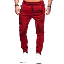 Load image into Gallery viewer, MASCUBE Men&#39;s Jogging Pants Striped Running Pants Men Sport Pencil Pants Men Hip Hop Cotton Bodybuilding Joggers Gym Trousers