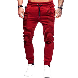 MASCUBE Men's Jogging Pants Striped Running Pants Men Sport Pencil Pants Men Hip Hop Cotton Bodybuilding Joggers Gym Trousers