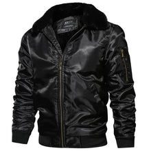 Load image into Gallery viewer, New Autumn Winter Jacket Men MA1 Tactical Pilot Bomber Jacket Men Warm Military Jacket Fur Collar US Size Army Air Force Coats