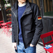 Load image into Gallery viewer, New 2018 autumn military style fashion german flag embroidery single-breasted jacket men chaqueta hombre men&#39;s clothing /JK35