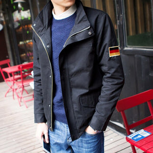 New 2018 autumn military style fashion german flag embroidery single-breasted jacket men chaqueta hombre men's clothing /JK35