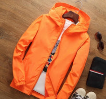 Load image into Gallery viewer, JOOBOX 2018 Spring Autumn New Slim Fit Young Men Hooded Jacket Thin Jackets Brand Casual Windbreaker Top Quality black s-7xl