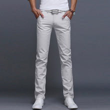 Load image into Gallery viewer, Fashion Men Business Casual Pants Cotton Slim Straight Trousers Spring Summer Long Pants dropshipping