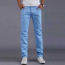 Load image into Gallery viewer, Fashion Men Business Casual Pants Cotton Slim Straight Trousers Spring Summer Long Pants dropshipping