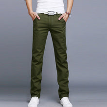 Load image into Gallery viewer, Fashion Men Business Casual Pants Cotton Slim Straight Trousers Spring Summer Long Pants dropshipping