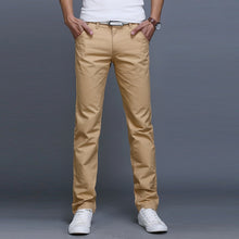 Load image into Gallery viewer, Fashion Men Business Casual Pants Cotton Slim Straight Trousers Spring Summer Long Pants dropshipping