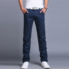 Load image into Gallery viewer, Fashion Men Business Casual Pants Cotton Slim Straight Trousers Spring Summer Long Pants dropshipping