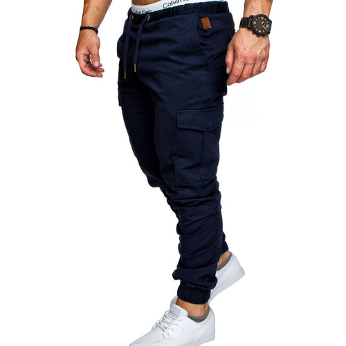 9 Colors 2018 Plus Size Men New Casual Pants Sporting Joggers Trousers Black Fitness Gym Clothing Pockets Leisure Sweatpants