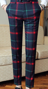 Plaid Wedding Suit 2019 Fashion Check Suit Men Vintage Prom Banquet Suit Men Slim Fit Double Breasted Suit Jacket Vest Pant