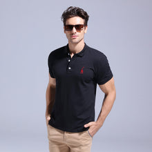 Load image into Gallery viewer, GustOmerD 2019 Brand Quality Cotton Polo Shirt Men Solid Slim Fit Short Sleeve Polos Men Fashion Giraffe Embroidery Men&#39;s Polo