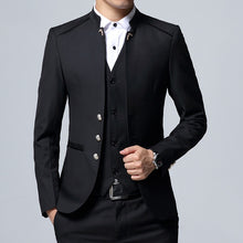 Load image into Gallery viewer, Black Formal Suit Men Blazer Jackets and Pants Fashion Business Mens Suits Size 4XL Wedding Suits for Man 2019