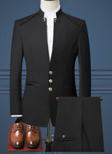 Load image into Gallery viewer, Black Formal Suit Men Blazer Jackets and Pants Fashion Business Mens Suits Size 4XL Wedding Suits for Man 2019