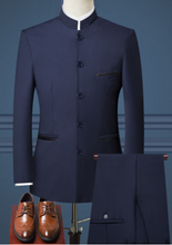 Load image into Gallery viewer, Black Formal Suit Men Blazer Jackets and Pants Fashion Business Mens Suits Size 4XL Wedding Suits for Man 2019