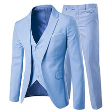 Load image into Gallery viewer, Luxury Men&#39;s Suit 3 Piece Men&#39;s Wedding Slim Casual Business Men&#39;s Suit Large Size Men&#39;s Social Banquet Dress Groom Dress S-6XL