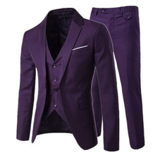 Load image into Gallery viewer, Luxury Men&#39;s Suit 3 Piece Men&#39;s Wedding Slim Casual Business Men&#39;s Suit Large Size Men&#39;s Social Banquet Dress Groom Dress S-6XL