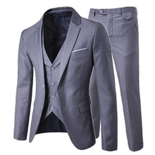 Load image into Gallery viewer, Luxury Men&#39;s Suit 3 Piece Men&#39;s Wedding Slim Casual Business Men&#39;s Suit Large Size Men&#39;s Social Banquet Dress Groom Dress S-6XL