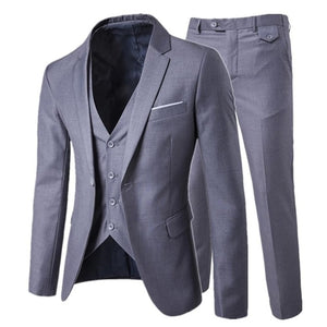 Luxury Men's Suit 3 Piece Men's Wedding Slim Casual Business Men's Suit Large Size Men's Social Banquet Dress Groom Dress S-6XL