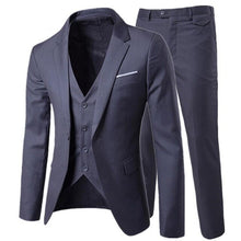 Load image into Gallery viewer, Luxury Men&#39;s Suit 3 Piece Men&#39;s Wedding Slim Casual Business Men&#39;s Suit Large Size Men&#39;s Social Banquet Dress Groom Dress S-6XL