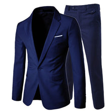 Load image into Gallery viewer, Luxury Men&#39;s Suit 3 Piece Men&#39;s Wedding Slim Casual Business Men&#39;s Suit Large Size Men&#39;s Social Banquet Dress Groom Dress S-6XL
