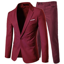 Load image into Gallery viewer, Luxury Men&#39;s Suit 3 Piece Men&#39;s Wedding Slim Casual Business Men&#39;s Suit Large Size Men&#39;s Social Banquet Dress Groom Dress S-6XL