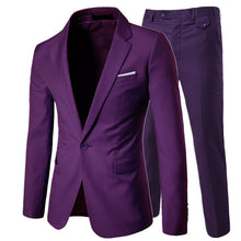 Load image into Gallery viewer, Luxury Men&#39;s Suit 3 Piece Men&#39;s Wedding Slim Casual Business Men&#39;s Suit Large Size Men&#39;s Social Banquet Dress Groom Dress S-6XL