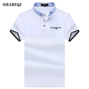 SHABIQI New 2019 Men Polo SHABIQI Brand Clothing Male Fashion Polo Shirt Men Casual Lapel Polo Shirts 5XL 6XL 7XL 8XL 9XL 10XL