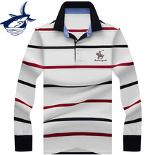 Load image into Gallery viewer, 2019 New Arrival brand polo shirt men 3D Embroidery striped long sleeve men polo shirt high quality cotton camisas polo shirt