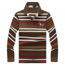 Load image into Gallery viewer, 2019 New Arrival brand polo shirt men 3D Embroidery striped long sleeve men polo shirt high quality cotton camisas polo shirt
