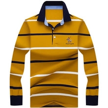 Load image into Gallery viewer, 2019 New Arrival brand polo shirt men 3D Embroidery striped long sleeve men polo shirt high quality cotton camisas polo shirt