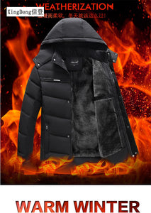 XingDeng 2019 New Arrival Brand waterproof jackets fashion warm Clothing Winter Men Cotton Winter Regular Formal Jacket And Coat
