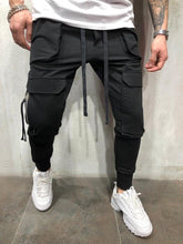 Load image into Gallery viewer, Casual Fitness Male Sportswear Tracksuit Sweatpants Men Pants Trendy Men&#39;s Hip Hop Pants Mens Joggers Solid Multi-pocket Pants