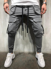 Load image into Gallery viewer, Casual Fitness Male Sportswear Tracksuit Sweatpants Men Pants Trendy Men&#39;s Hip Hop Pants Mens Joggers Solid Multi-pocket Pants