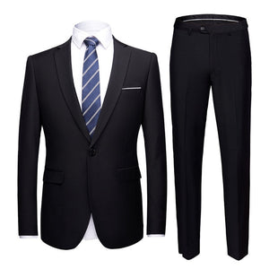 Men Purple Suit 2019 Fashion Wedding Suits for Men 2 Pieces Slim Fit Single Button Suit Mens Party Prom Tuxedo Suit Male Costume