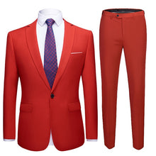 Load image into Gallery viewer, Men Purple Suit 2019 Fashion Wedding Suits for Men 2 Pieces Slim Fit Single Button Suit Mens Party Prom Tuxedo Suit Male Costume