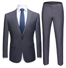 Load image into Gallery viewer, Men Purple Suit 2019 Fashion Wedding Suits for Men 2 Pieces Slim Fit Single Button Suit Mens Party Prom Tuxedo Suit Male Costume